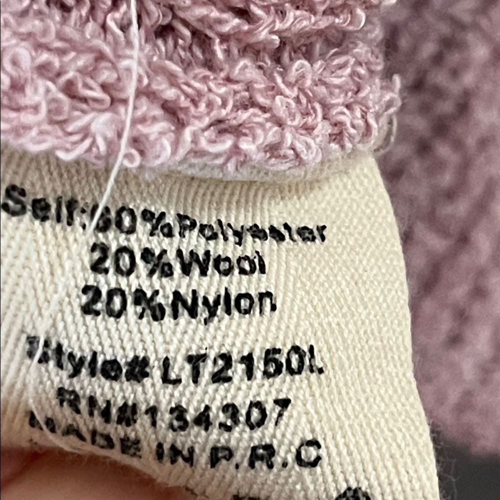 Revolve Line & Dot Sweater Blush Pink Cozy Ribbed V-neck - Picture 6 of 6